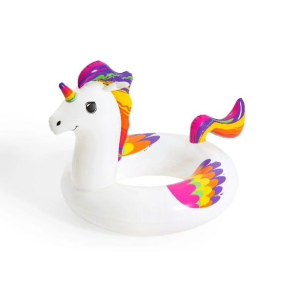H2O Go! Unicorn Swim Ring - Colorful Pool or Beach Toy Ages 10+ - Picture 2 of 2